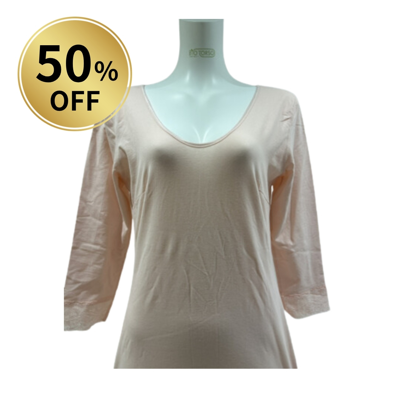 【50％OFF】インナー 七分袖 在庫一掃セール