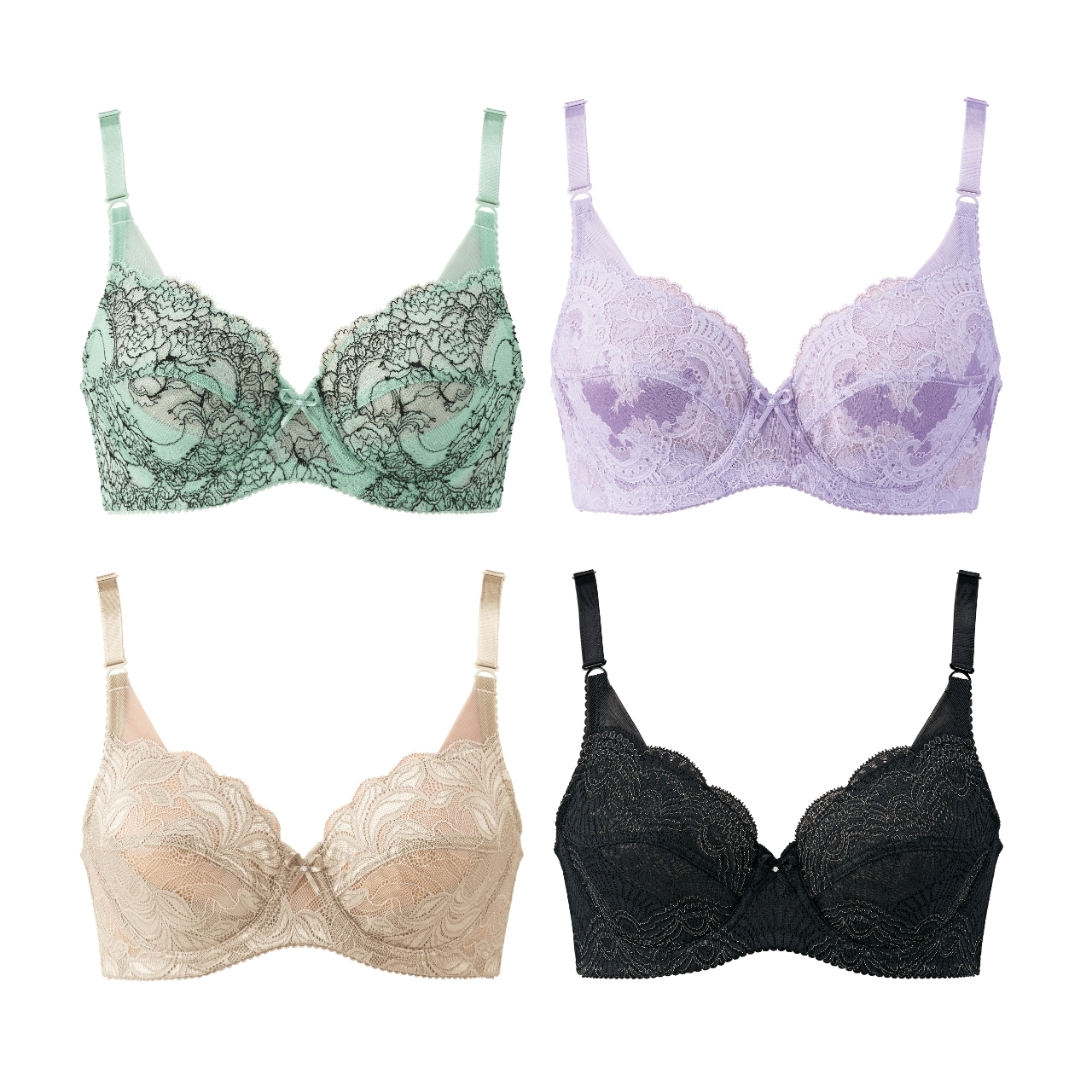 フラワージェンヌ コレクション 2026 ブラジャー(3/4カップ＆ハーフカップ)