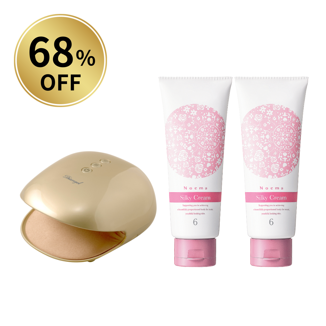 【68％OFF】ハンドエステ＆シルキークリーム2本セット 在庫一掃セール