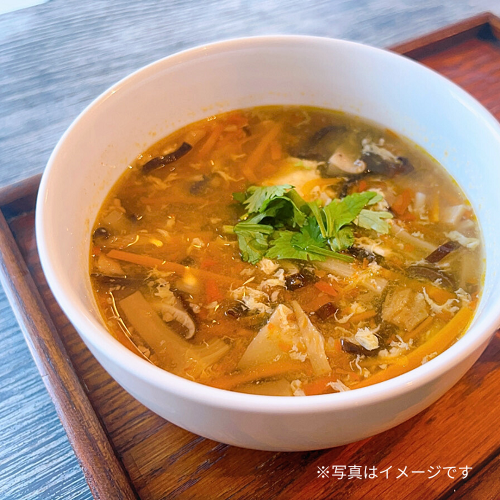9品目の酸辣湯スープ(レトルトパック5袋)