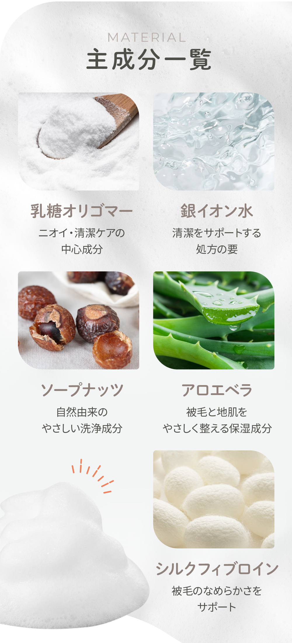 大切な家族に使うために10項目フリー設計にこだわったペット用ケア商品
