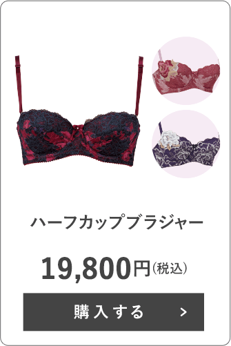 ハーフカップブラジャー