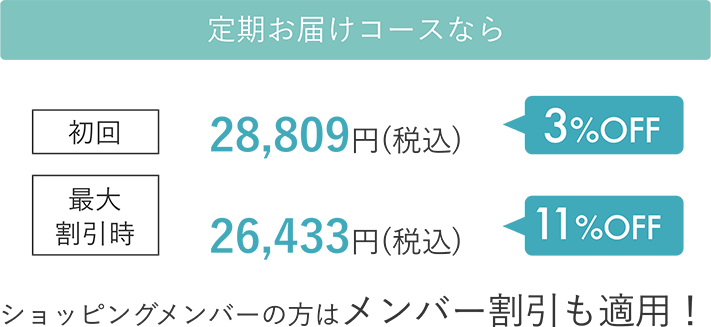 定期お届けコースなら