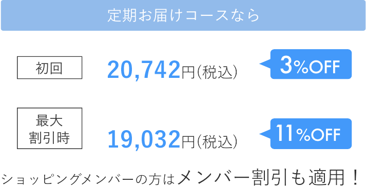 定期お届けコースなら